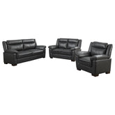 Arabella 3-piece Upholstered Padded Arm Sofa Set Grey